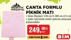NORTH PACİFİC ÇANTA FORMLU PİKNİK MATI NORTH PACİFİC ÇANTA FORMLU PİKNİK MATI